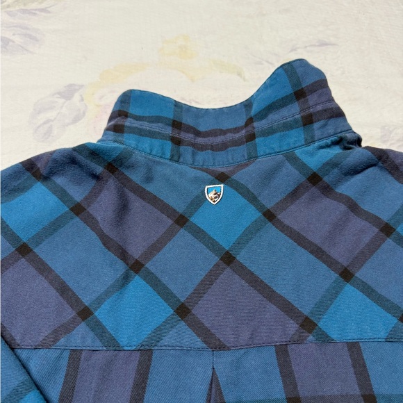 Kuhl Plaid Button-Down Shirt Duo — Pink & Olive; Teal & Navy - Picture 7 of 9